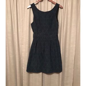 Black and blue dress
